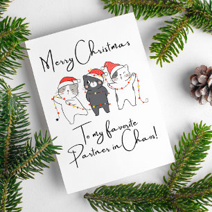 Gatos Feliz Navidad Citas Divertidas Para Amigos 
