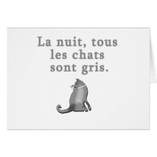 Gatos franceses que dicen productos