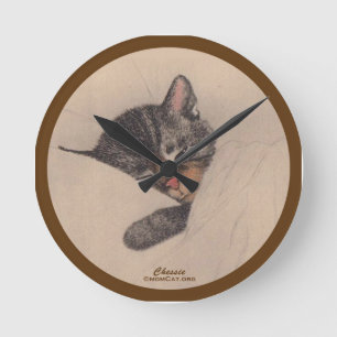 Gatos: Gatito el dormir de Chessie: Hogar: Relojes