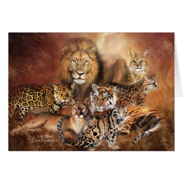 Gatos grandes ArtCard (Anverso (Horizontal))