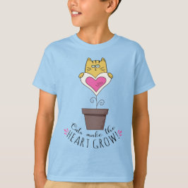 Gatos Hacen que el Corazón Crezca - Camiseta Azul