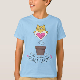 Gatos Hacen que el Corazón Crezca - Camiseta Azul