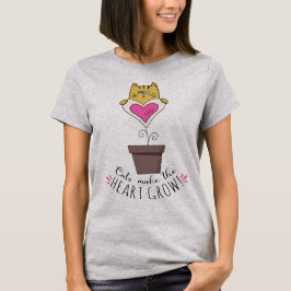 Gatos Hacen que el Corazón Crezca - Camiseta Gris