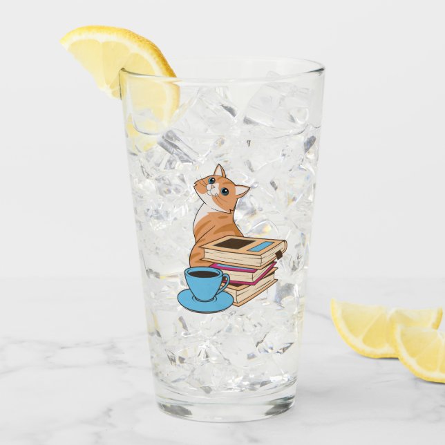 Gatos, libros y café (Anverso (hielo))