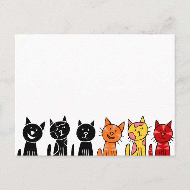Gatos lindos de postales (Anverso)