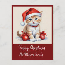 Gatos lindos disfrazados de Navidad - ambiente fes