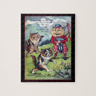 Gatos Louis Wain del rompecabezas de Escocia