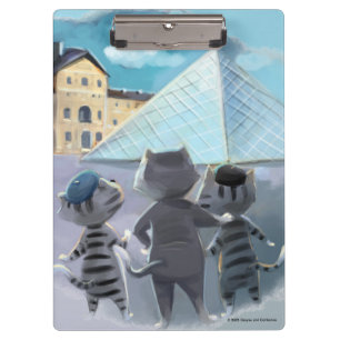 Gatos Louvre París - Portapapeles