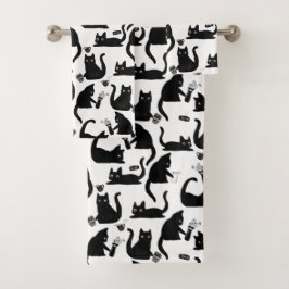 Gatos malos golpeando a las cosas