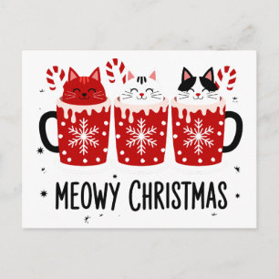 Gatos Meowy Navidad Cacao Caliente Caña de Caramel