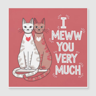 Gatos Meww del día de San Valentín