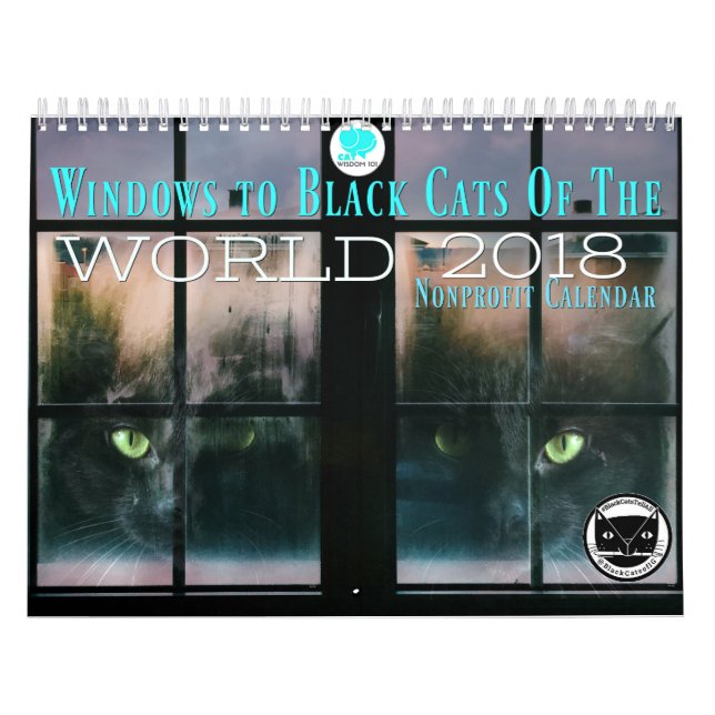 Gatos negros del calendario del mundo 2018 (Tapa)