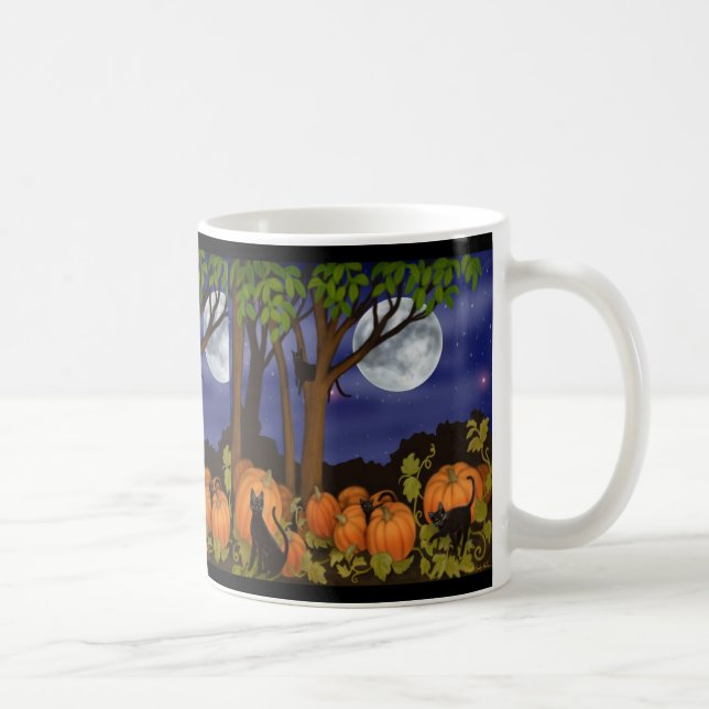 Gatos negros y taza de las calabazas (Derecha)