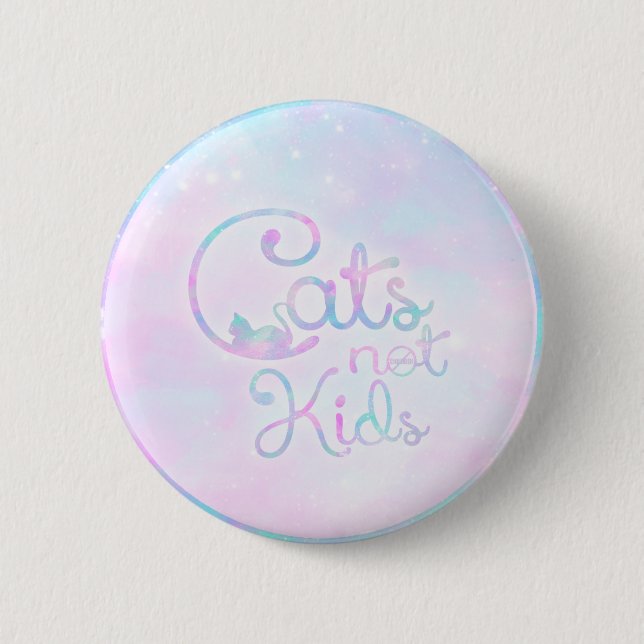 Gatos, no niños - botón (Anverso)