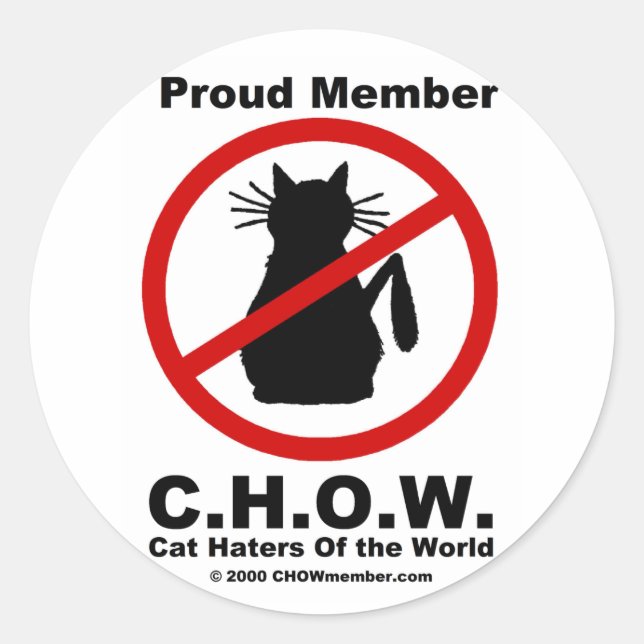 Gatos odian a los Pegatinas del mundo (Anverso)