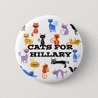 Gatos para el botón de la campaña de Hillary