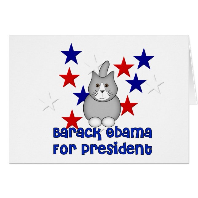 Gatos para Obama (Anverso (Horizontal))