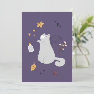 Gatos personalizados divertidos con escobas, calab