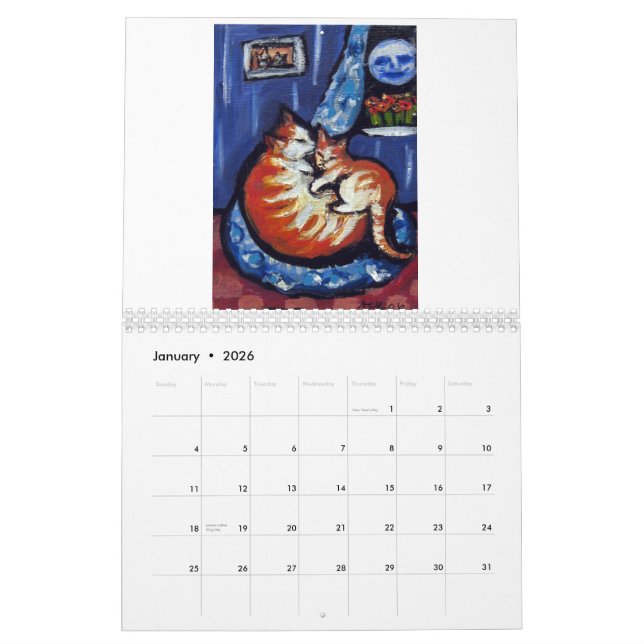 Gatos por el calendario de Angie 2013 (Jan 2026)