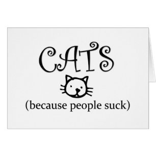 Gatos, porque la gente chupa