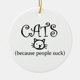 Gatos porque la gente succiona adorno