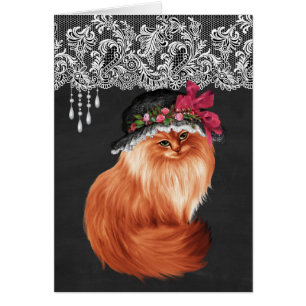 Gatos que llevan los gorras