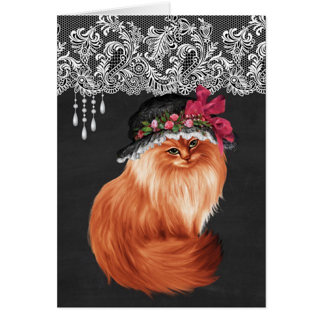 Gatos que llevan los gorras (Frente)