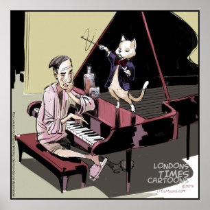 Gatos Reglan Todo Incluso el Póster del Piano