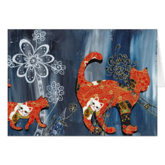 Gatos rojos afortunados