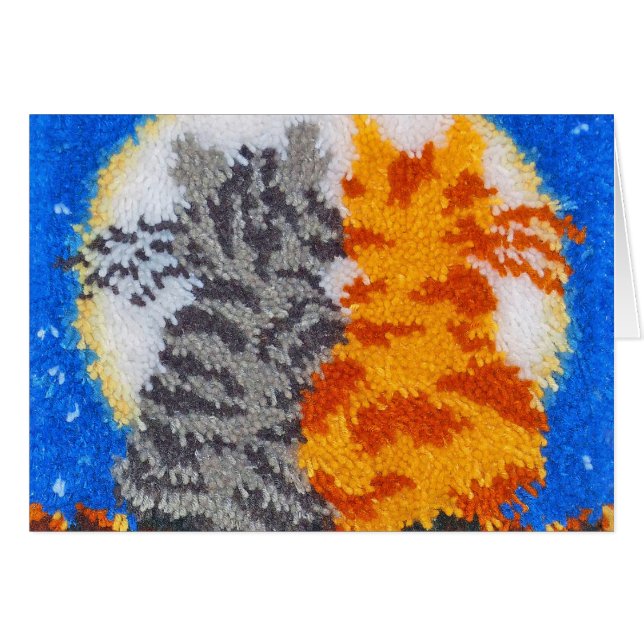 Gatos románticos Latch Hook (Anverso (Horizontal))