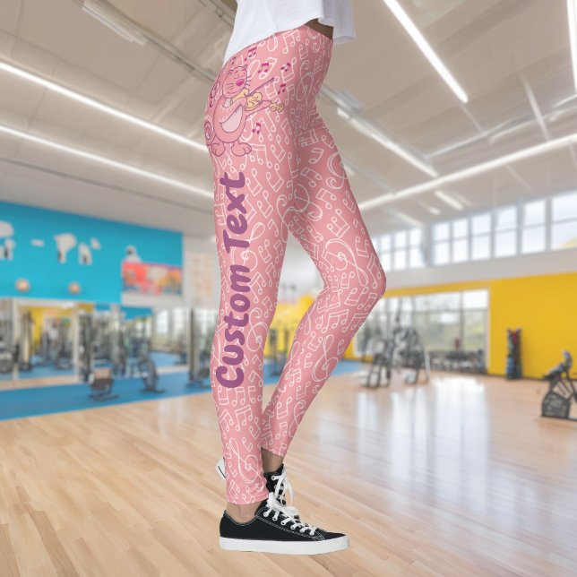 Gatos rosados con leggings de violín (Subido por el creador)
