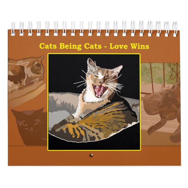 Gatos siendo gatos - Calendario - El amor gana (Tapa)