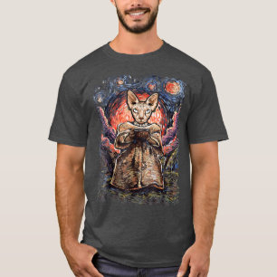 Gatos Sphyn Gigante De Camiseta Noche Starry Para 