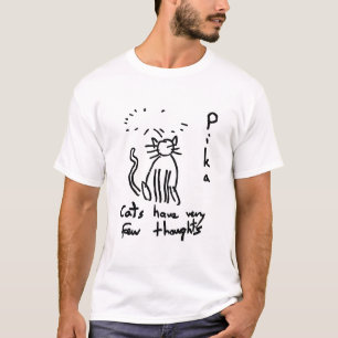 gatos tienen pocos pensamientos camiseta