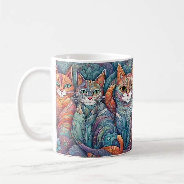 gatos tranquilizantes taza de café (Izquierda)