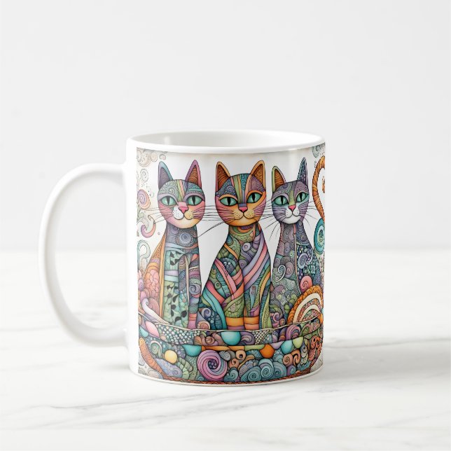 gatos tranquilizantes taza de café (Izquierda)