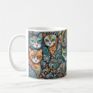 gatos tranquilizantes taza de café