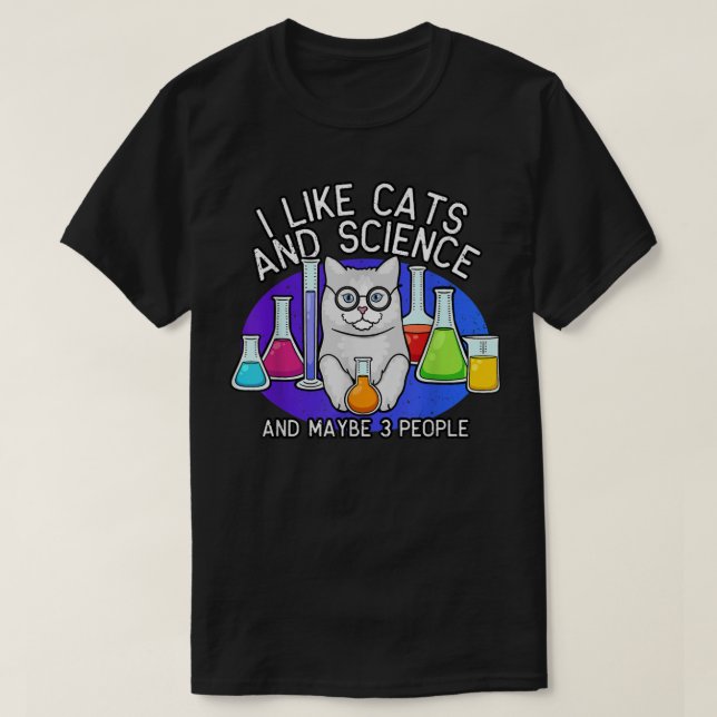 Gatos Y Camisa De Ciencia, Camiseta De Gato Enamor (Diseño del anverso)