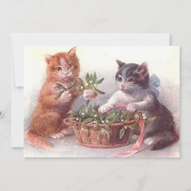 Gatos y Mistletoe (Anverso)