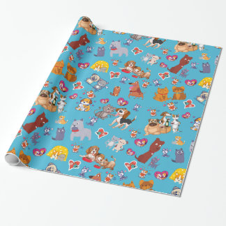 Gatos Y Perros Regalos Papel De Envoltura