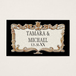 Gatsby Art Deco Nouveau Lace Faux Gold Tulip