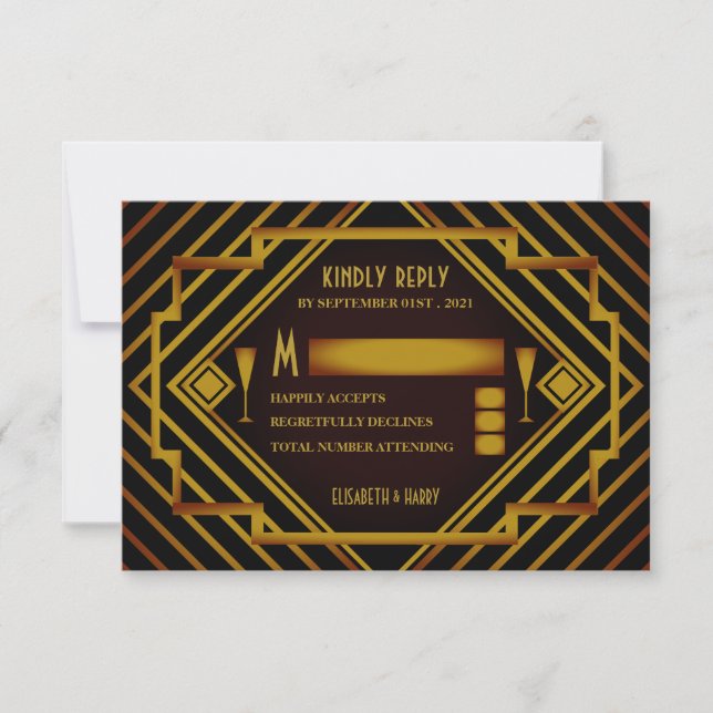 Gatsby Gold RSVP (Anverso)