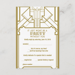 Gatsby RSVP de los años 20