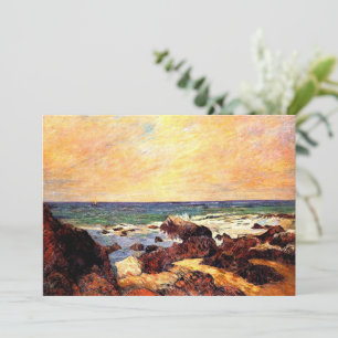 Gauguin - Rocas y Mar, arte fino,