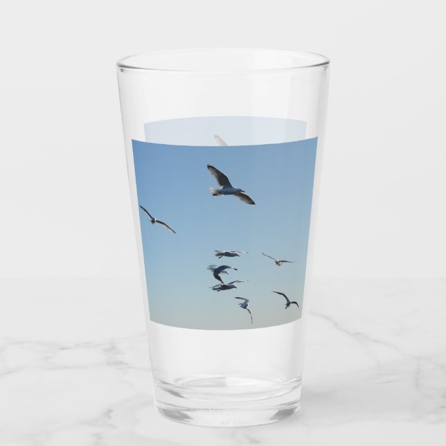 Gaviota Ave Costera Personalizable Vuelo Océano (Anverso)