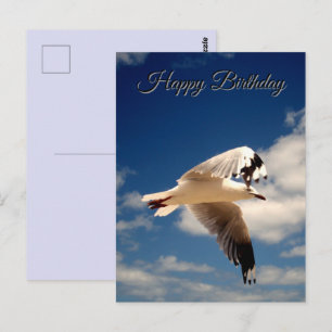 Gaviota Blanca Volando, Tarjeta de Cumpleaños