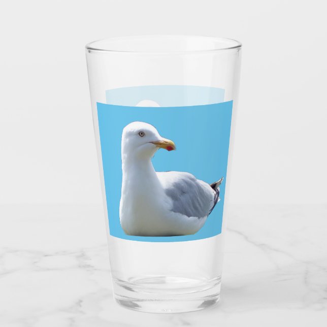 Gaviota Costera Relajada Acostada Arte de Vida Sil (Anverso)