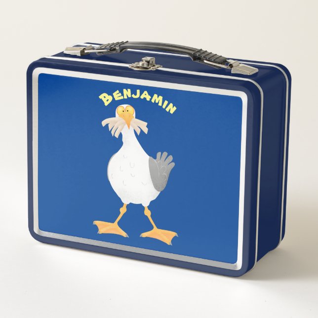 Gaviota divertida con personalizado de patatas fri (Anverso)