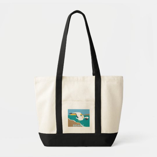 GAVIOTA EN LA BOLSA DE ASAS ILLUSTTRATION DE LA