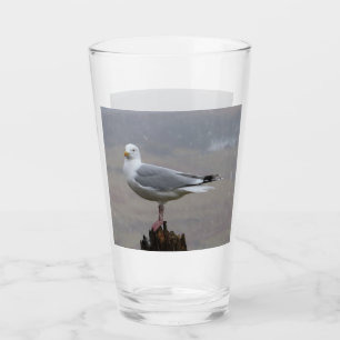 Gaviota Personalizable en Poste Cuando Nieva Vidri
